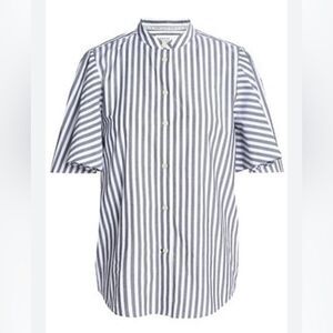 Kate Spade New York Broome Street Stripe Flutter Sleeve Blouse